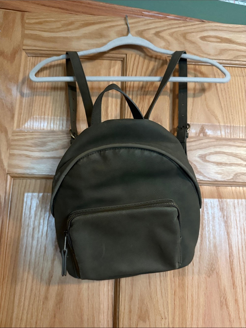 Olive Green Mini Backpack